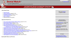 Desktop Screenshot of dentalwatch.org