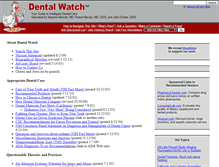 Tablet Screenshot of dentalwatch.org